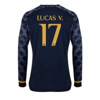 Real Madrid Lucas Vazquez #17 Bortatröja 2023-24 Långa ärmar